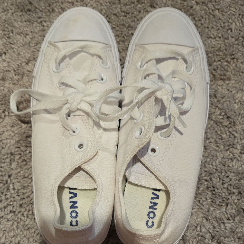 Converse Off-White Canvas Sneakers